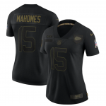 Custom Every Number and Every Name Women Kansas City Chiefs Black 2020 Salute To Service Limited Stitched NFL Jersey