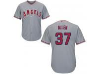 #37  Cody Allen Grey Baseball Road Youth Jersey Los Angeles Angels of Anaheim Cool Base