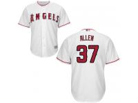 #37  Cody Allen White Baseball Home Men's Jersey Los Angeles Angels of Anaheim Cool Base
