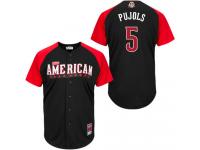 American League Authentic Angels of Anaheim #5 Albert Pujols 2015 All-Star Stitched Jersey