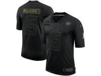 Custom Every Number and Every Name Men's Kansas City Chiefs Black 2020 Salute To Service Limited Stitched NFL Jersey