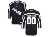 Custom Reebok Tampa Bay Lightning Youth Replica Alternate Jersey - Black