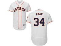 Houston Astros #34 Nolan Ryan White Flexbase Authentic Collection Stitched Baseball Jersey