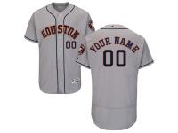 Houston Astros Majestic Flexbase Authentic Collection Custom Jersey - Gray