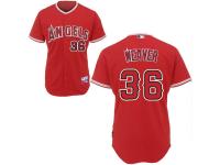 Jered Weaver Los Angeles Angels of Anaheim Majestic 6300 Player Authentic Jersey - Red