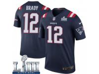 Legend Vapor Untouchable Men's Tom Brady New England Patriots Nike Color Rush Super Bowl LIII Jersey - Navy