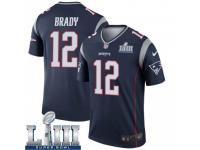 Legend Vapor Untouchable Men's Tom Brady New England Patriots Nike Super Bowl LIII Jersey - Navy