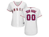 Los Angeles Angels of Anaheim Majestic Women's Cool Base Custom Jersey - White
