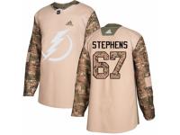 Men Adidas Tampa Bay Lightning #67 Mitchell Stephens Camo Veterans Day Practice NHL Jersey