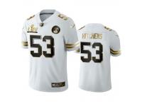Men Anthony Hitchens Chiefs White Super Bowl LIV Golden Edition Jersey
