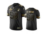 Men Derrick Thomas Chiefs Black Super Bowl LIV Golden Edition Jersey