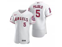 Men Los Angeles Angels Albert Pujols Nike White 2020 Jersey