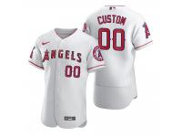 Men Los Angeles Angels Custom Nike White 2020 Jersey