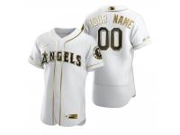 Men Los Angeles Angels Custom Nike White Golden Edition Jersey
