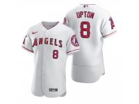 Men Los Angeles Angels Justin Upton Nike White 2020 Jersey