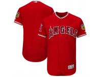 Men Los Angeles Angels Scarlet 2017 Spring Training Flex Base Authentic Team Jersey