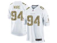 Men Nike NFL Denver Broncos #94 DeMarcus Ware White Salute to Service Limited Jersey