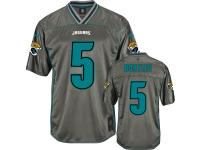 Men Nike NFL Jacksonville Jaguars #5 Blake Bortles Grey Vapor Limited Jersey