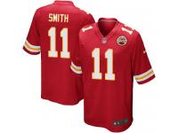 Men Nike NFL Kansas City Chiefs #11 Alex Smith Home Red Game Jersey
