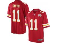 Men Nike NFL Kansas City Chiefs #11 Alex Smith Home Red Limited Jersey