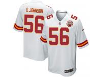 Men Nike NFL Kansas City Chiefs #56 Derrick Johnson Road White Game Jersey
