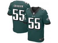 Men Nike NFL Philadelphia Eagles #55 Brandon Graham Authentic Elite Home Midnight Green Jersey
