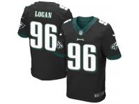 Men Nike NFL Philadelphia Eagles #96 Bennie Logan Authentic Elite Black Jersey