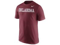 Men Oklahoma Sooners Nike Wordmark T-Shirt - Crimson
