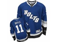 Men Reebok Tampa Bay Lightning #11 Brian Boyle Premier Royal Blue Third NHL Jersey