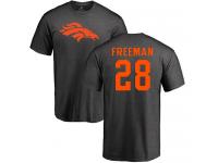 Men Royce Freeman Ash One Color NFL Nike Denver Broncos #28 T-Shirt