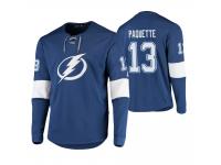 Men Tampa Bay Lightning #13 Cedric Paquette Platinum Blue-White Jersey