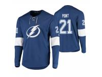 Men Tampa Bay Lightning #21 Brayden Point Platinum Blue-White Jersey