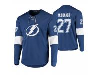 Men Tampa Bay Lightning #27 Ryan McDonagh Platinum Blue-White Jersey