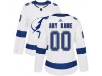 Men White Customized Tampa Bay Lightning Jersey