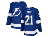 Men's Adidas NHL Tampa Bay Lightning #21 Brayden Point Authentic Home Jersey Royal Blue Adidas