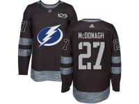 Men's Adidas NHL Tampa Bay Lightning #27 Ryan McDonagh Authentic Jersey Black 1917-2017 100th Anniversary Adidas