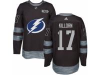 Men's Adidas Tampa Bay Lightning #17 Alex Killorn Premier Black 1917-2017 100th Anniversary NHL Jersey