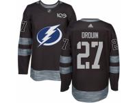 Men's Adidas Tampa Bay Lightning #27 Jonathan Drouin Premier Black 1917-2017 100th Anniversary NHL Jersey