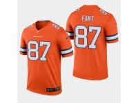 Men's Broncos #87 Noah Fant 2019 NFL Draft Color Rush Legend Jersey - Orange