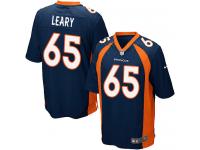 Men's Game Ronald Leary #65 Nike Navy Blue Alternate Jersey - NFL Denver Broncos