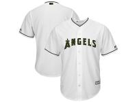 Men's Los Angeles Angels of Anaheim Majestic White 2017 Memorial Day Cool Base Team Jersey