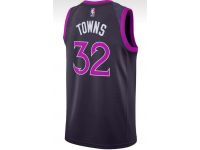 Men's Minnesota Timberwolves Karl-Anthony Towns Nike Purple jersey