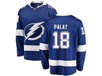 Men's NHL Tampa Bay Lightning #18 Ondrej Palat Breakaway Home Jersey Blue