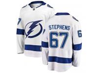 Men's NHL Tampa Bay Lightning #67 Mitchell Stephens Breakaway Away Jersey White