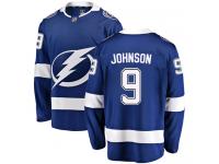 Men's NHL Tampa Bay Lightning #9 Tyler Johnson Breakaway Home Jersey Blue