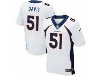 Men's Nike Denver Broncos #51 Todd Davis Elite White NFL Jersey
