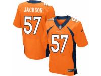 Men's Nike Denver Broncos #57 Tom Jackson Elite Orange Team Color NFL Jersey