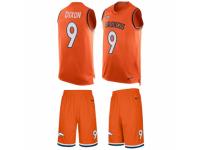 Men's Nike Denver Broncos #9 Riley Dixon Orange Tank Top Suit NFL Jersey