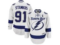 Men's Reebok Tampa Bay Lightning Steven Stamkos Men's Premier Road Jersey - White