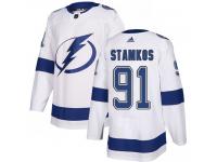 Men's Steven Stamkos #91 Tampa Bay Lightning White Away Hockey Jersey